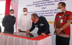 Pertamina Resmikan SPBG Berkapasitas 30.000 Liter Premium Per Hari