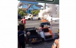 2 Motor Terbakar di Jalan RE Martadinata Jogja