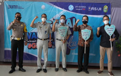 PT Jasa Raharja Gelar Vaksinasi JRku di RS UII Bantul