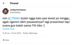 Diminta Mengerem Pesawat oleh Warganet, Jawaban Admin TNI AU Ini Tegas tapi Kocak