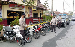 8 Sepeda Motor Diamankan dari Lokasi Balap Liar Jalan Magelang-Jogja