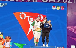 Pecahkan Rekor Nasional Angkat Besi, Nurul Akmal Boyong Medali Emas di PON XX Papua