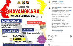 Simak Informasi Lomba Mural di Polda DIY, Peserta Hanya Bawa Kuas