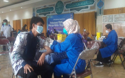 500 Warga Kota Jogja Ikuti Vaksinasi Dosis Kedua di Gedung PDHI