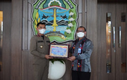 Kanwil Ditjen Perbendaharaan DIY Berikan Penghargaan Opini WTP LKPD 2020 ke Pemkab Gunungkidul