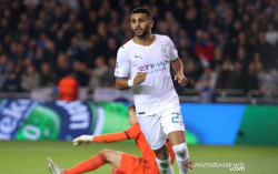 City Bantai Brugge 5-1, Riyad Mahrez Kemas 2 Gol