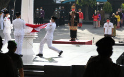 Pemuda dari Berbagai Suku Peringati Sumpah Pemuda di Kantor Gubernur Jateng
