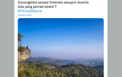 Viral Bukit Becak Gunungkidul, Warganet Sebut Serasa di Finlandia atau Austria