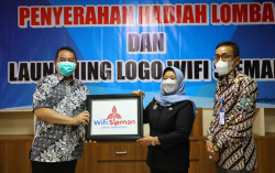 Logo Free Wifi Sleman Diluncurkan