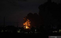 Kilang Tangki Pertamina di Cilacap yang Terbakar Berisi Pertalite