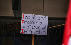Massa Antivaksin Demo di Australia, Sebut RI Lawan Covid-19 dengan Ivermectin