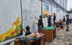 Puluhan Seniman Mural Ikuti Kompetisi  di Jawa Tengah
