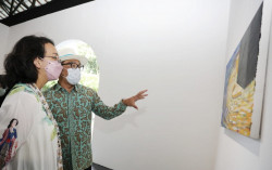 1,5 Tahun Pandemi, Ridwan Kamil Hasilkan 120 Lukisan. Kini Dipamerkan di Jogja National Museum