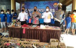 Tangkap 8 Pelaku Klithih, Polres Bantul Sita Replika Senjata Api