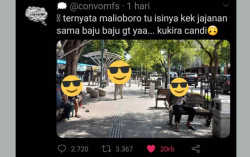Malioboro Dikira Candi, Cuitan di Twitter Ini Bikin Heboh