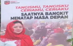 Baliho Puan Maharani Banyak di Sekitar Lokasi Pengungsian Korban Erupsi Semeru, Ini Komentar Warganet