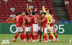 Simak Rekaman Lensa Aksi Timnas Indonesia dan Selebrasi Kemenangan 