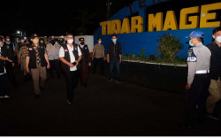 Pergantian Tahun Baru 2022 di Kota Magelang Kondusif