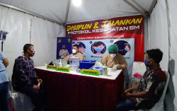 Gerai Vaksin Parangtritis Diserbu Ratusan Pengunjung Setiap Hari