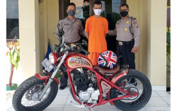 Polsek Cangkringan Tangkap Pria yang Bawa Kabur Motor Pinjaman