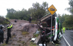 4 Tahun Lalu, Kecelakaan Maut Bus Wisata juga Terjadi di Bukit Bego Jalan Imogiri Mangunan Bantul