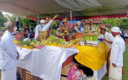 Upacara Tawur Kesanga Hari Raya Nyepi di Pelataran Candi Prambanan, Wamenag Tekankan Sikap Saling Menghormati