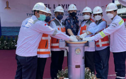 Jasa Armada Gelar Peletakan Lunas Kapal Tunda Baru