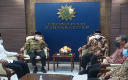 Ketum PPP Temui Haedar Nashir di PP Muhammadiyah, Ini yang Dibahas..   