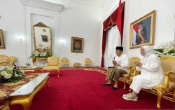 Presiden dan Wapres Halalbihalal secara Virtual
