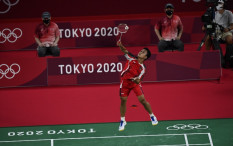 Sabar, Kunci Ginting Taklukkan Kento Momota di Piala Thomas 2022