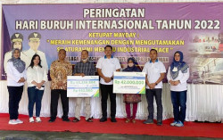 Peringati May Day, BPJS Ketenagakerjaan Berikan Anugerah Program Sleman Melindungi 2022