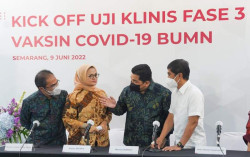 Kick Off Uji Klinis Tahap III, Erick Sebut BUMN Siap Produksi Massal Vaksin Covid