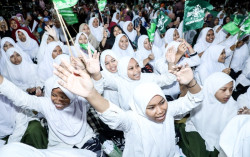 Gelar Shalawatan, Santri di Kulonprogo Dukung Ganjar Jadi Capres