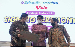 Gandeng Vidio, MyRepublic dan Smartfren Wujudkan Kolaborasi Strategis