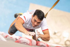 Pemanjat Tebing Kiromal Katibin Pertajam Rekor Dunia