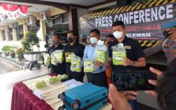 Polres Sleman Gagalkan Peredaran 10 Kilogram Sabu, 100.000 Orang Diselamatkan