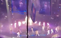 Sedang Konser, Boy Band Tertimpa Layar LED Raksasa yang Jatuh