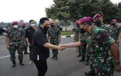 Hadiri Inaugurasi Bela Negara Karyawan BUMN, Ini Harapan Erick Thohir
