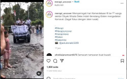 Jalan yang Dilalui Rombongan Karnaval Warga Deles Klaten Disorot, Warganet: Kali Asat