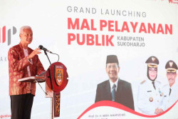 Ganjar Pranowo Resmikan Mal Pelayanan Publik Sevaka Bhakti Wijaya Sukoharjo