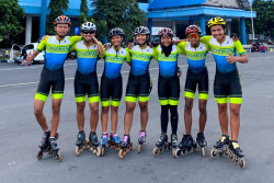 Atlet Sepatu Roda Black Hawk Bawa Sleman Juara Umum Porda 2022