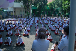 Peringati HKGM 2022, Ribuan Murid SD di Jogja Ikut Edukasi Menyikat Gigi