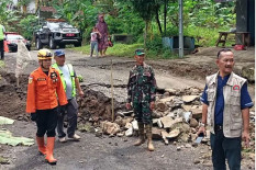 Tanah Bergerak di Wonosobo Bikin Jalan Kabupaten Ambles