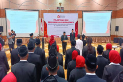 63 Panwascam Magelang Dilantik di Hari Sumpah Pemuda