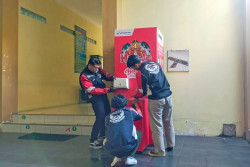 Ingatkan Kembali Protokol Kesehatan, Komunitas Motor Honda Serahkan Wastafel Portabel