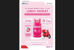 Isi Ulang Bright Gas 5,5 Kg Bisa Hemat Puluhan Ribu, Hanya di Jawa dan Bali!