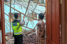 Atap SDN Kepuharjo Cangkringan Ambrol, Tak Ada Korban