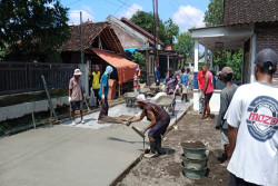 Padat Karya Infrastruktur Atasi Genangan Air di Bantul