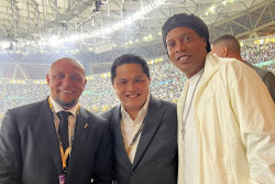 Nonton Semifinal Kroasia-Argentina, Erick Thohir Jumpa Para Bestie di Sepakbola Dunia