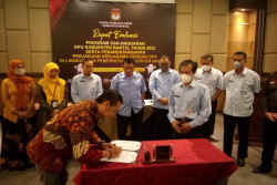 KPU Bantul Teken Kerja Sama Dukungan Pemilu dengan 8 OPD di Bantul